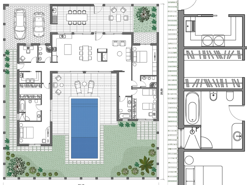 Villa 12 project diagram - Archweb dwg