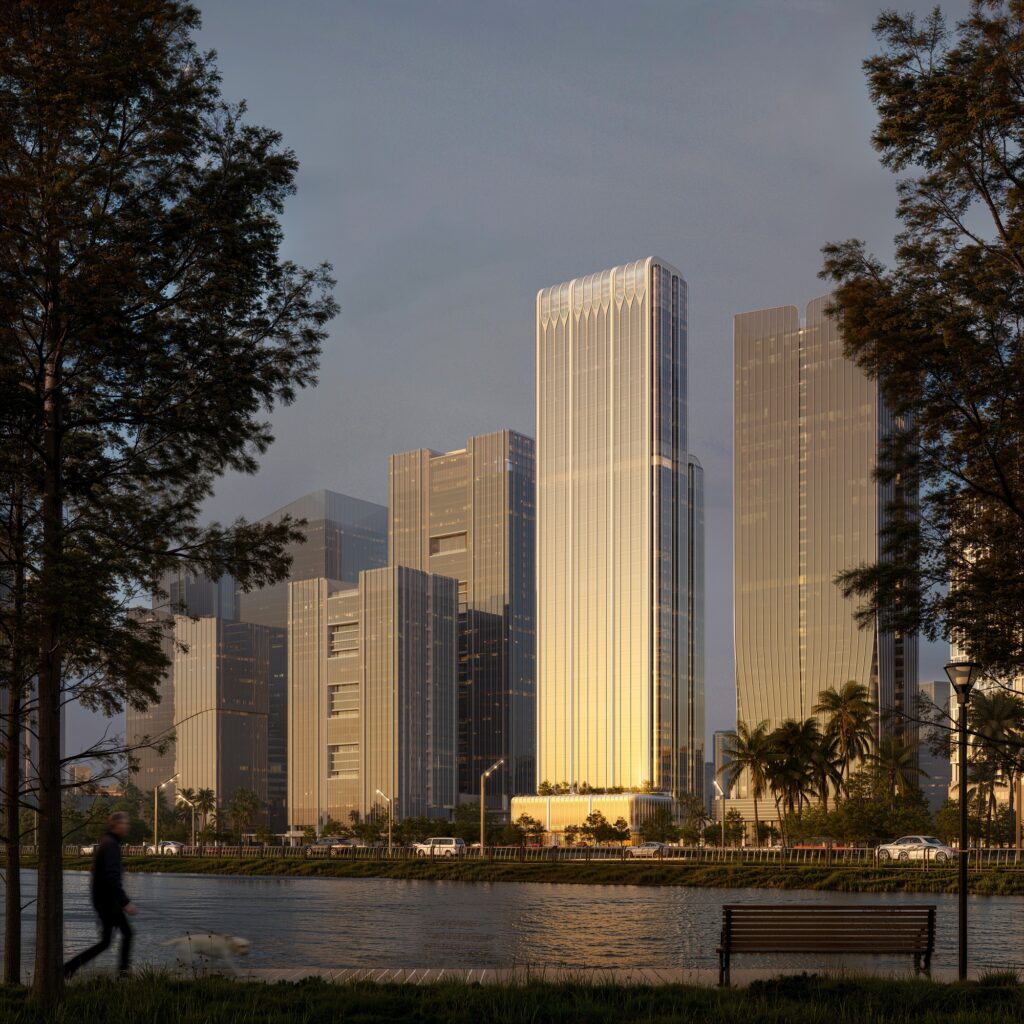 Torre Yuekai Asset Management a Guangzhou (Cina) progettata dallo studio di architettura e design Aedas